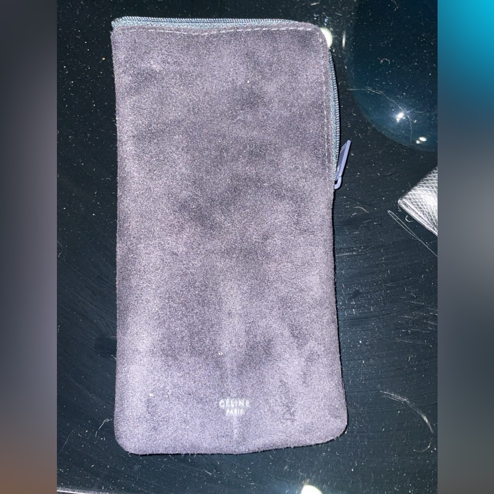 Celine flat zipper sunglass case